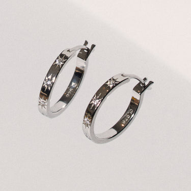 'Cosmic' Diamond Hoops