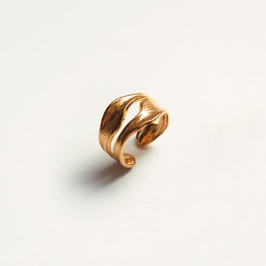 'Muse' Textured Cuff Ring