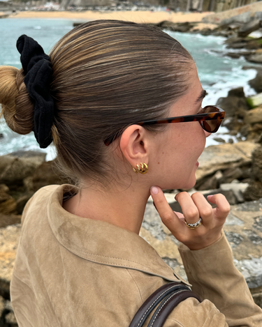 Talis Chains chubby donut hoops - gold main image 0