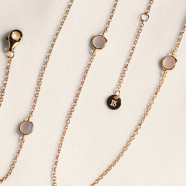 'Isla' Floating Pearl Satellite Necklace