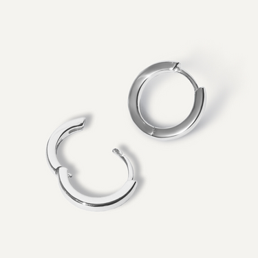 'Everyday' Solid Silver Hoops