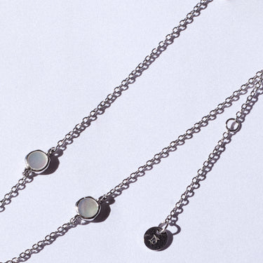 'Isla' Floating Pearl Satellite Necklace